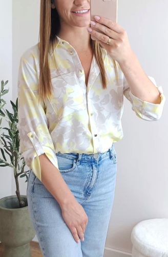 Koszula Light - Soft Lemon Bloom
