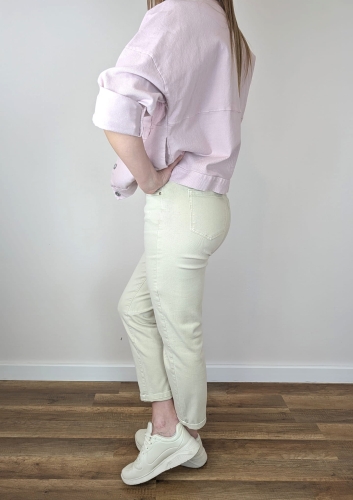 Spodnie Mom Fit - Beige
