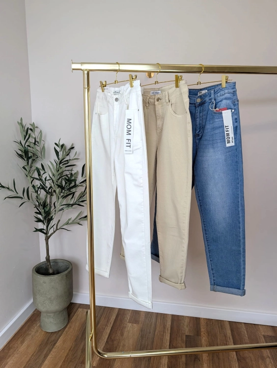Spodnie Denim  Mom Fit - Classcic Blue
